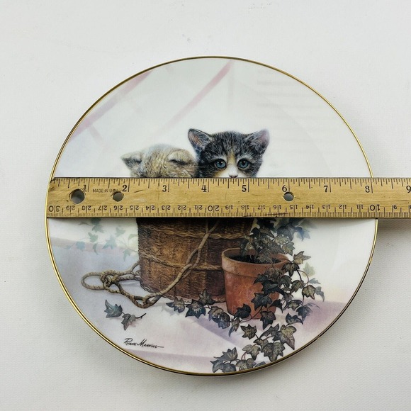 Double Trouble Kitten Cousins Collection Danbury Mint Decorator Plate Manning - Picture 4 of 4